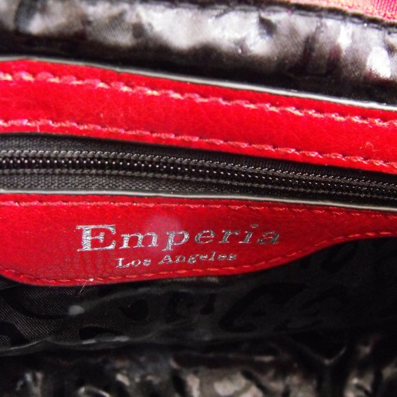 SHOULDER BAG, SLATER EMPERIA, FAUX LEATHER, RED - Picture 7 of 8